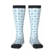 thumbnail image 1 of Balery Blue and White Squares Calcetines novedosos Calcetines deportivos Calcetines hasta la rodilla Calcetines de algodón Calcetines originales y geniales, 1 of 6