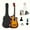 Orange, variant on 38 Inch Matte Acoustic Guitar - Suitable For Beginners And Adults, Perfect For Parties And Events, Comfortable To Play, Featuring Oak Panels And Abs Nuts, An Excellent Gift For Christmas/Halloween