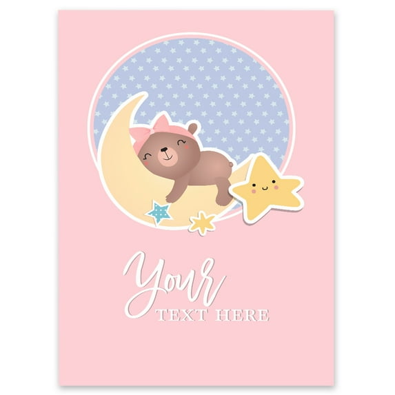 Darling Souvenir MADE WITH LOVE PersonalizedWelcomeBannerMoon & Stars,Custom Text Poster Party CollectionWelcomeSignGreat For Wedding, Birthday, Engagement Party- 18x12