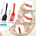 thumbnail image 3 of Juego de mini espátulas de silicona para servir Brownie flexible, antiadherente, resistente al calor, espátulas de cocina para huevos, crepé, filete, pizza, utensilios de cocina (rojo,, 3 of 5