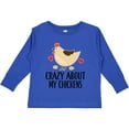 thumbnail image 3 of Inktastic Cute Chicken Farming Boys or Girls Long Sleeve Toddler T-Shirt, 3 of 5