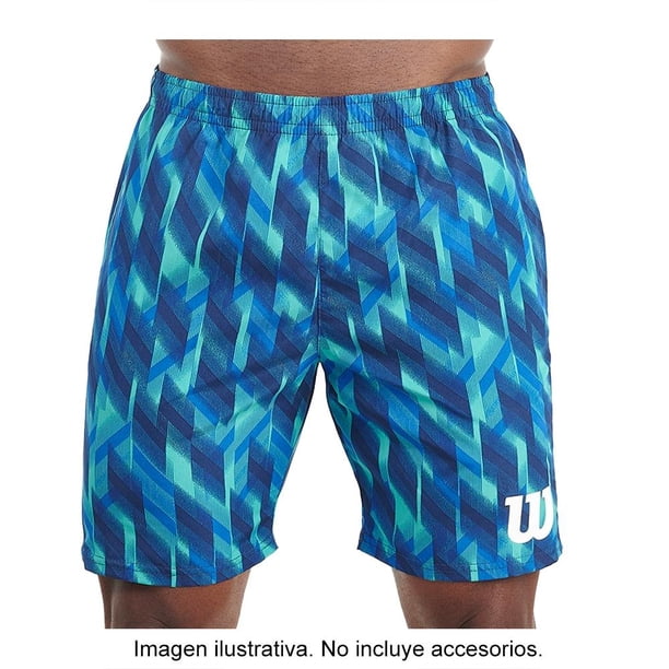 Short Wilson Talla EG Deportivo Ajustable Estampado Azul