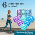 thumbnail image 4 of SCENTORINI Sneaker Deodorizer Balls, 6 Pack Shoe Odor Elimination, Long-Lasting Freshness for Gym, Bags, Cars, 4 of 7