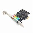 thumbnail image 3 of 2X Tarjeta de Sonido Interna 5.1 para Con Soporte de Perfil Bajo, PCI-E Estéreo 3D, Tarjeta de Sonido PCI de 32/64 Bits Con Chip CMI8738, 3 of 5