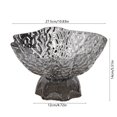 thumbnail image 3 of Ohufall High Grade Plastic Fruit Platter Serving Tray Coffee Table Decor For Home Living Room Candy Upscale Snack Plates, 3 of 6