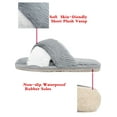 thumbnail image 4 of Youloveit Women's Cross Band Slippers Soft Plush Furry Cozy Fur House Shoes Flip Flop Open Toe Indoor Outdoor Memory Foam Slippers for Winter Spring Warm Comfy Slip On, 4 of 8