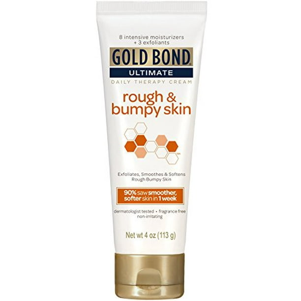 2 Pack Gold Bond Ultimate Daily Therapy Cream For Rough Bumpy Skin 4 Oz Each Walmart Com Walmart Com
