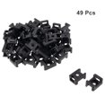 thumbnail image 2 of Cable Tie Base Saddle Type Wire Holder Nylon 9mm Hole Width Black 49Pcs HC-2S, 2 of 3