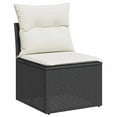 thumbnail image 4 of vidaXL Garden Sofa Set Black, Cream white, 4 of 10