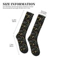 thumbnail image 2 of Lsque Wasp and Florals Pattern Sport Compression Socks for Men & Women 15-20 mmHg Knee High Nurse Pregnant Running Medical and Travel Athletic, 2 of 6