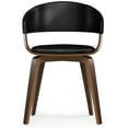 thumbnail image 5 of Simpli Home Lowell Bentwood Dining Chair in Black Vegan Faux Leather, 5 of 11