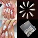 thumbnail image 3 of Qarigey 1 Juego de uñas postizas tendencia clásica de moda diferentes colores de alto rango apariencia exquisita fácil de usar magnífico Paster Juegos de manicura Blanco Qarigey CE009706-03, 3 of 4