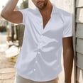 thumbnail image 7 of Mgmyaa Men's Silk Satin Dress Shirt Fashionable Personality Dancing Party Vintage Shiny Button Down Shirts, 7 of 7