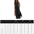 thumbnail image 2 of Vestido Sin Mangas Vestido sin mangas de verano Elegante vestido largo maxi Ropa femenina suave (Negro XXL) Cgtredaw para Mujer Negro T L, 2 of 6