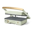thumbnail image 6 of Beautiful 2-in-1 Panini Press & Grill with Detachable Plates, Sage Green by Drew Barrymore, 6 of 23