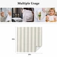 thumbnail image 4 of Sage Green Striped Cloth Napkins, Modern Farmhouse Green Stripes Washable and Reusable Dinner Napkins Set of 4, Table Napkin for Kitchen Party Birthday Wedding Hotel Housewarming 20"x20", 4 of 8