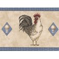thumbnail image 1 of Rooster Egg Beige Wallpaper Border Retro Design, Roll 15' x 7'', 1 of 3