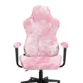 thumbnail image 3 of Whosucclay Pink Marble Print Gaming Chair Covers Slipcovers, Stretch Washable Removable Computer Reclining Gaming Chair Protector Slipcovers with Armrest Cover (No Chairs), 3 of 8