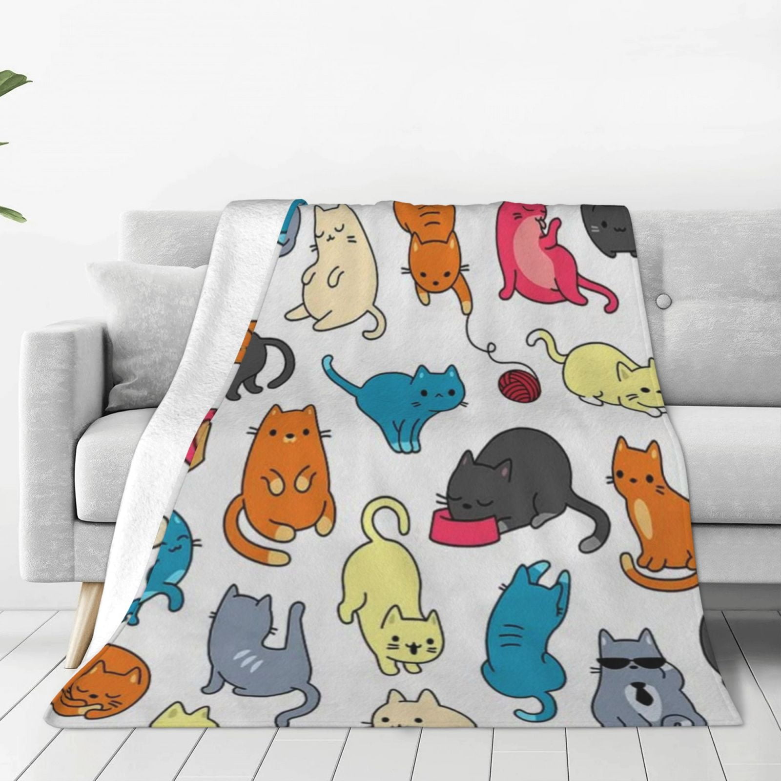 Cat Blankets Super Soft Blanket Pet Bed Sofa Blanket Funny Cat Gifts