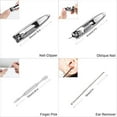 thumbnail image 3 of Simyoung 10Pcs Nail Care Personal Manicure Pedicure Set Men/Women Travel Grooming Manicure Care Set Kit Tool, 3 of 8