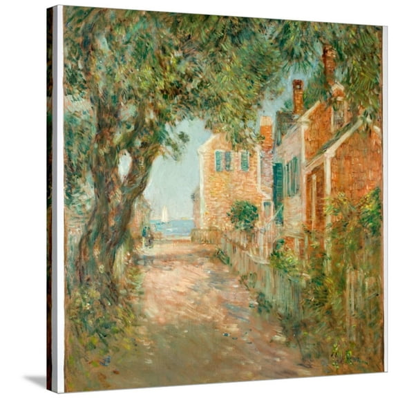 Art.com Street in Provincetown, 1904 Stretched Canvas Print Wall Art by Childe Hassam, 30" x 30"