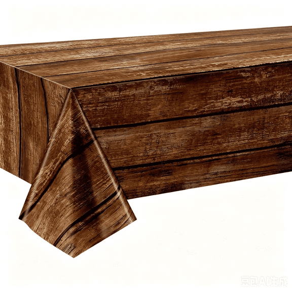 3 Pcs Brown Wood Grain Tablecloths Rustic Plastic Table Covers for Rectangle Table, Vintage Farmhouse Tablecloth Decorations for Western Barn Birthday Wedding