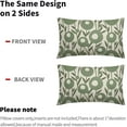 thumbnail image 4 of Sage Green Pillow Covers 12x20 Set of 2 Spring Summer Floral Minimalist Geometry Art Flower Rectangle Decorative Lumbar Throw Pillow Cases Outdoor Farmhouse Decor for Sofa Couch Bed, 4 of 6