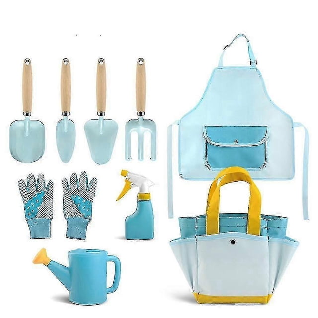 9pcs Kids Gardening Tools Children Outdoor Planting Toy Kit With Storage Bag hot