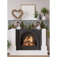 thumbnail image 2 of Grey Christmas Fireplace Mantel Scarf, Snowman Xmas Tree Snowflake Gifts Elk Mantel Cover Table Runner, Fireplace Top Dresser Scarves for Party Holiday Living Room Home Decoration 90x17 Inch, 2 of 9