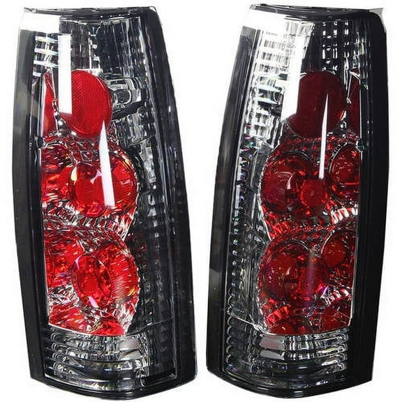Tail Light For 92-99 Chevy Suburban Chrome/Clear Lens, Pair