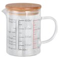 thumbnail image 2 of Tazas medidoras de Líquidos, Taza Medidora de Vidrio, Taza de Agua Con Boquilla en Forma de V, Taza de Café de Escala Transparente, Vaso de Vidrio, Taza Medidora de Líquido, 2 of 7