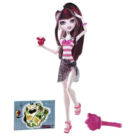 Skull Shores Draculaura Doll, Its spring break and all the ghoul kids are on an island adventure By Monster High