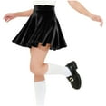 thumbnail image 6 of Miluxas Girl's Vintage Velvet Stretchy Mini Flared Skater Skirt Black 5-6 Years, 6 of 9