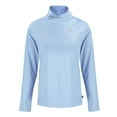 thumbnail image 2 of Women's Cutter & Buck  Powder Blue New York Giants Coastline Epic Comfort Eco Recycled Funnel Neck Top, 2 of 3