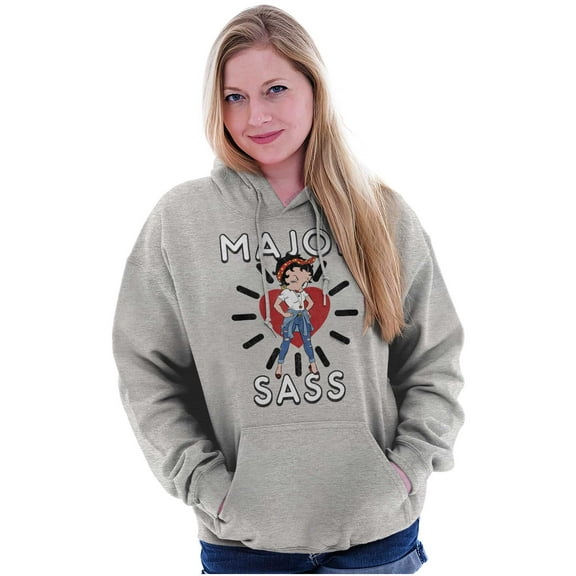 Betty Boop Major Sass Cute Sassy Hoodie Sweatshirt Women Brisco Brands S