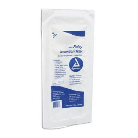Dynarex Catheter Insertion Tray Foley Without Catheter Without Balloon Without Catheter - Case of 20