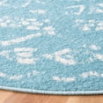 thumbnail image 3 of SAFAVIEH Tulum Ronald Distressed Area Rug, 6'7" x 6'7" Round, Turquoise/Ivory, 3 of 8