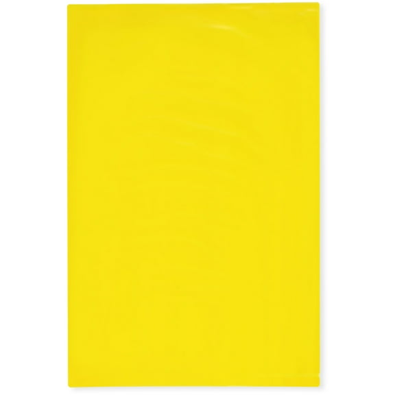 Plymor 6" x 9" (Pack of 100), Yellow 2 Mil Flat Open Plastic Poly Bags