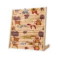 thumbnail image 4 of Tnarru Children's Bookcase Display Kids Bookshelf Wood Structure Kids Book Rack Picture Books Storage for Gifts Kindergarten Bedroom 75x30x80CM Animals, 4 of 8