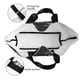 thumbnail image 4 of Balery Rose Full Moon Black Wolf Bolsa Tote Estilo Estético con Cremalleras, Bolsa de Hombro, Bolsa de Compras Grande y Plegable, 4 of 8