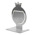 thumbnail image 1 of OULII Cible d'Entraînement Rotative Plaquée Métal Argenté avec Réinitialisation Automatique pour Pratique de Tir Intérieur Extérieur Précis, 1 of 8