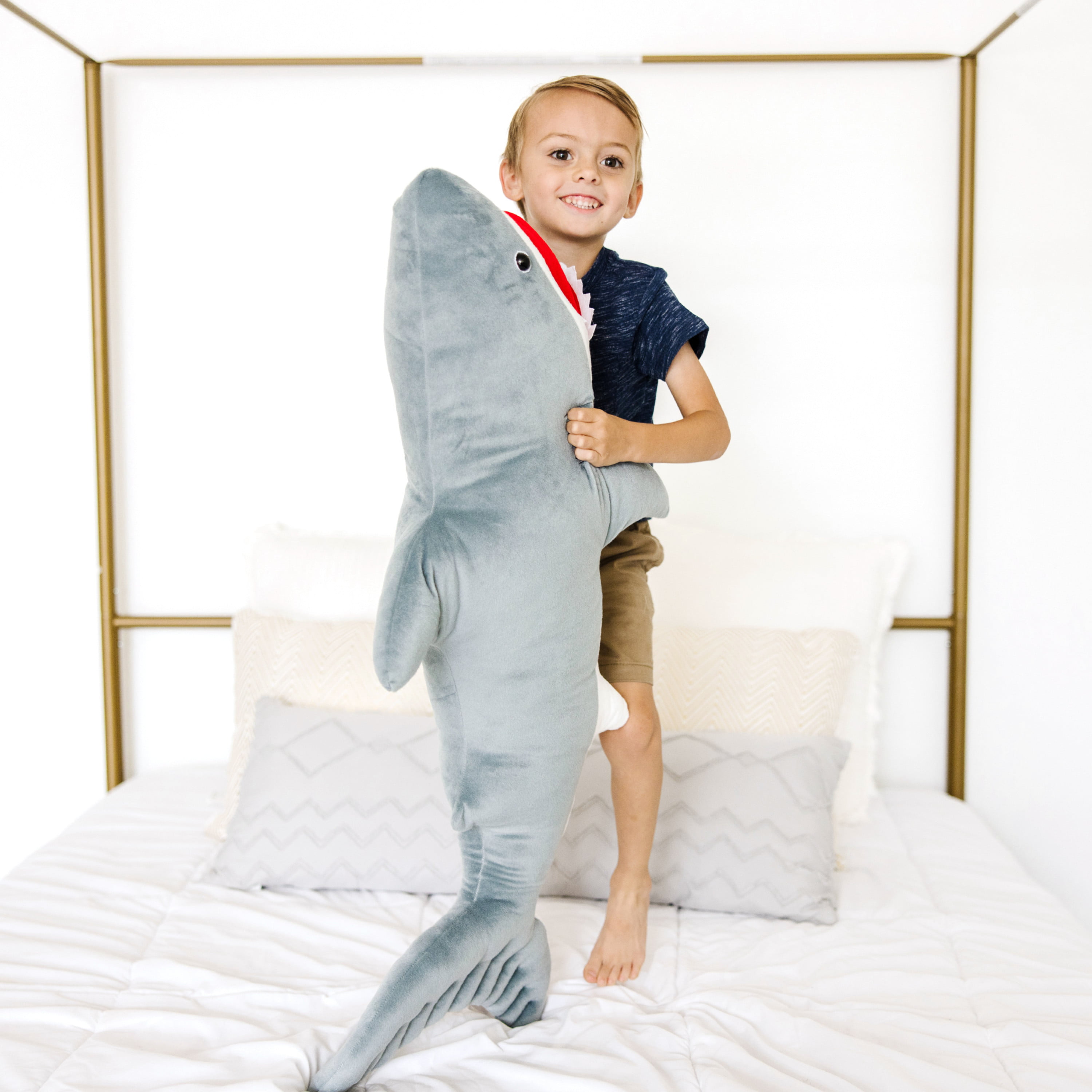 Melissa  Doug Giant Shark - Lifelike Stuffed Animal (over 3 feet long) -  Walmart.com
