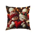 thumbnail image 1 of Christmas Pillow Covers 17.7In Zipper Soft Fabric Accent, 1 of 6