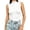 Sleeveless-White, variant on MOYIKO Mock Turtleneck for Women Fitted Sleeveless Tops Tight Shirts Tees