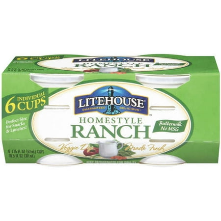 Litehouse Veggies Ranch Homestyle 1.75 fl oz Dip, 6 ct