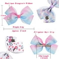 thumbnail image 3 of 18pcs 5" JoJo Siwa Hair Bows for Girls Alligator Clips Unicorn Rainbow Grosgrain Ribbon Big Bows Clips Hair Accessories for Infants Toddlers Kids Teens, 3 of 7