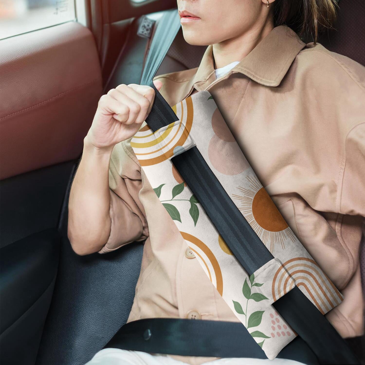 Post-Hysterectomy Seat Belt Pillow Abdominal Protection Cushion (Ethnic)