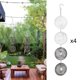 thumbnail image 1 of 4 piezas de ahuyentadores de pájaros para exteriores, adorno giratorio 360 degree con forma de escultura de viento 3D, dispositivo para ahuyentar pájaros pa, 1 of 8