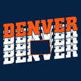 thumbnail image 5 of UGP Campus Apparel Denver Retro Repeat - Sports Team City Pride Tailgating T Shirt - Medium - Navy, 5 of 6