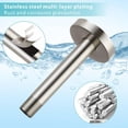 thumbnail image 3 of Shower Arm with Flange, Replacement of Ceiling Mounted Straight Arm, For Fixed High Pressure Rain Showerhead and Rainfall Shower Head, Brushed Nickel, 3 of 4